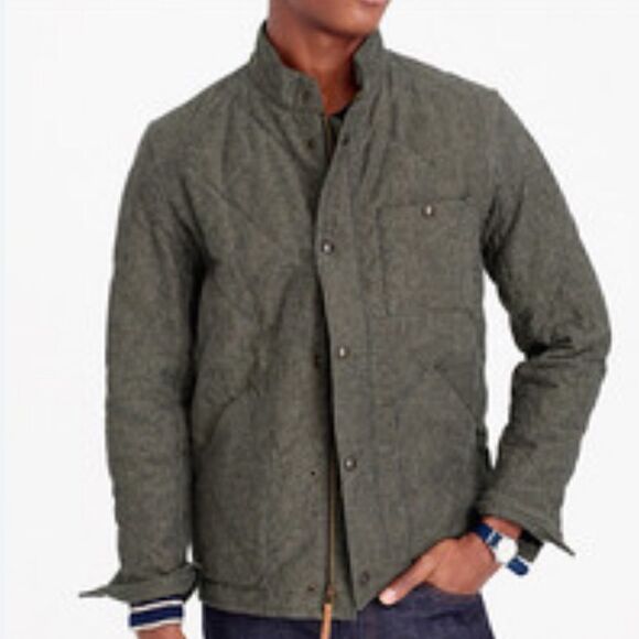 J Crew Mens Sussex Quilted Jacket size small utility barn coat - Picture 1 of 12